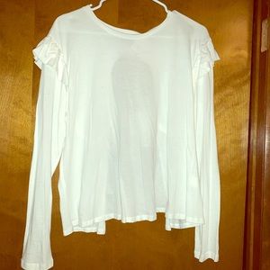 BRAND NEW! Super cute white long sleeve open back